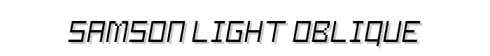 Samson Light Oblique font